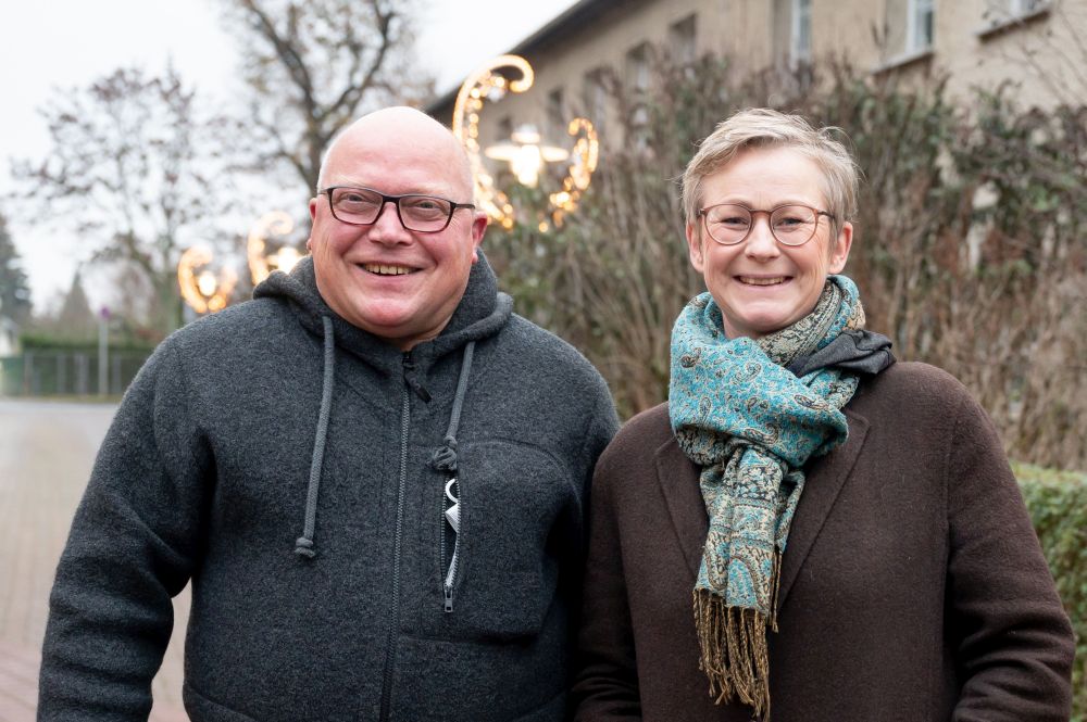 Geschäftsführer Jörg Schwarzer und die Vorstandsvorsitzende Dr. Cordelia Koch