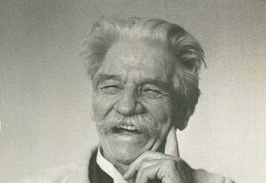lachender Albert Schweitzer