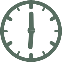 Uhr, die Zeit zeigt 18:00 Uhr