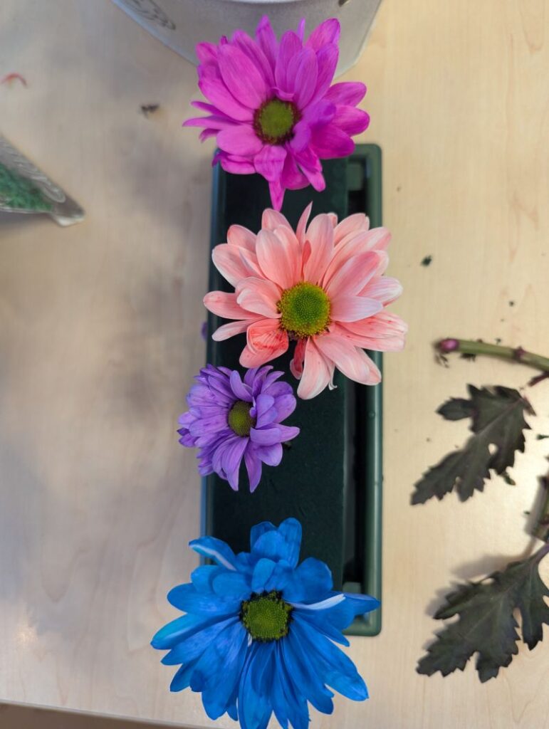 Gebasteltes Blumengesteck